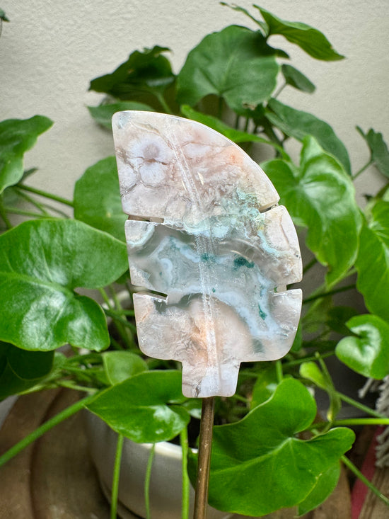 3/14 Flower Agate Leaf