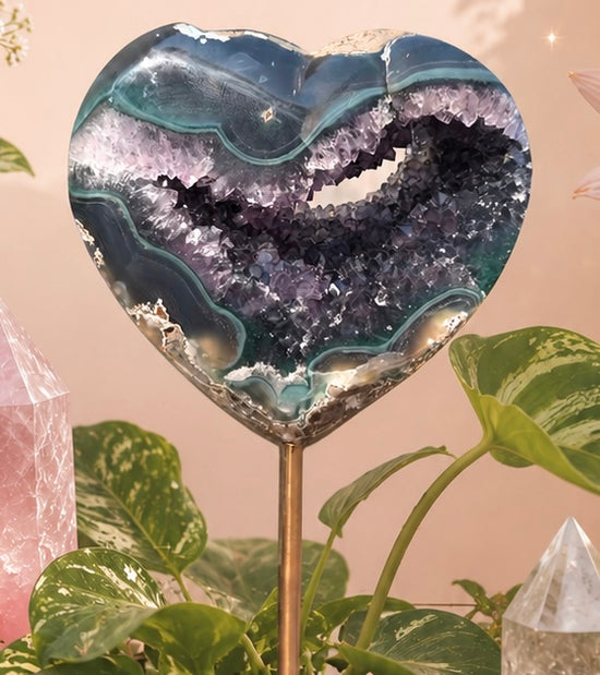 Premium Amethyst Heart