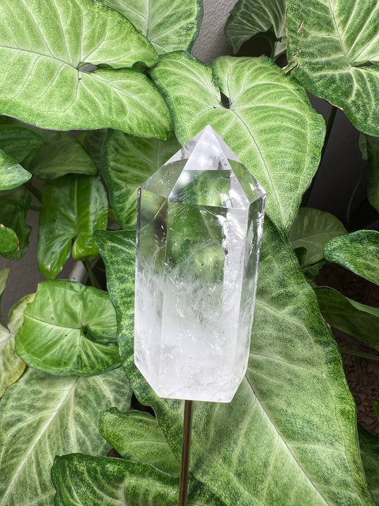 9/24 Clear Quartz Tower Plant Crystal