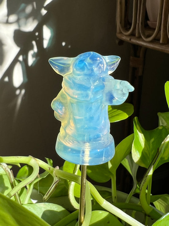 Aura Opalite Yoda Plant Crystal