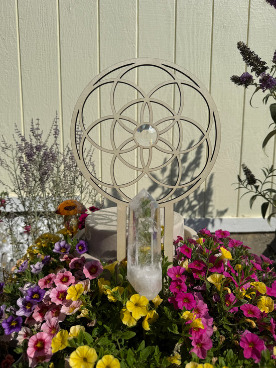 Flower of Life Suncatcher Trellis - WOOD