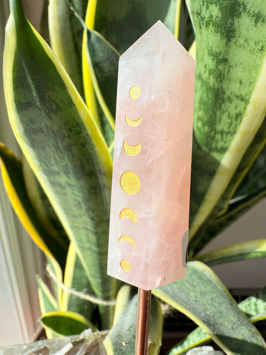 Rose Quartz Moonphase Tower
