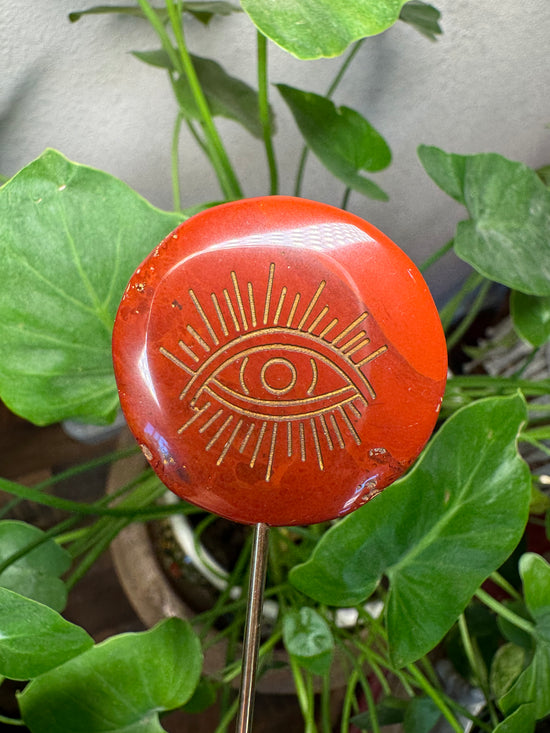 6/16 Mini Red Jasper Evil Eye