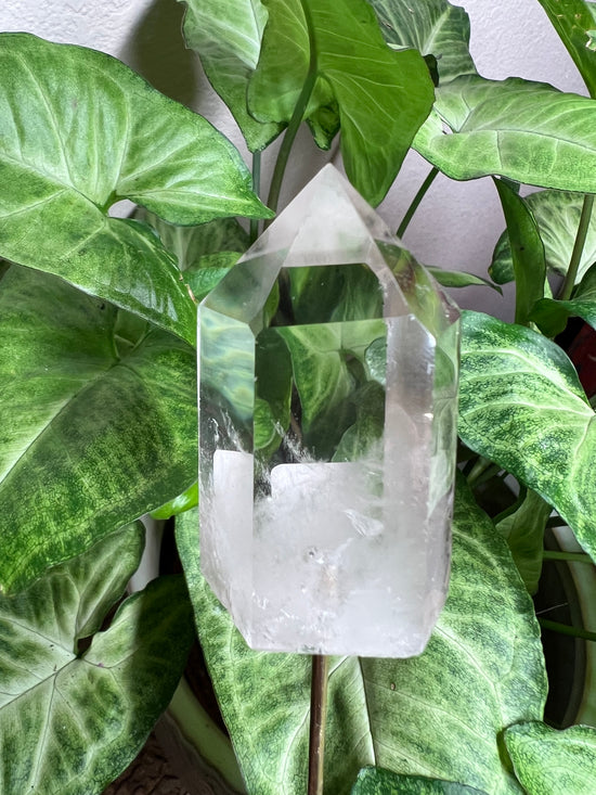 8/27 Clear Quartz Tower Plant Crystal