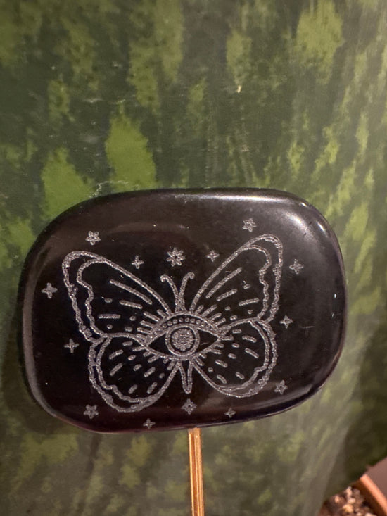 3/28 Mini Obsidian Butterfly