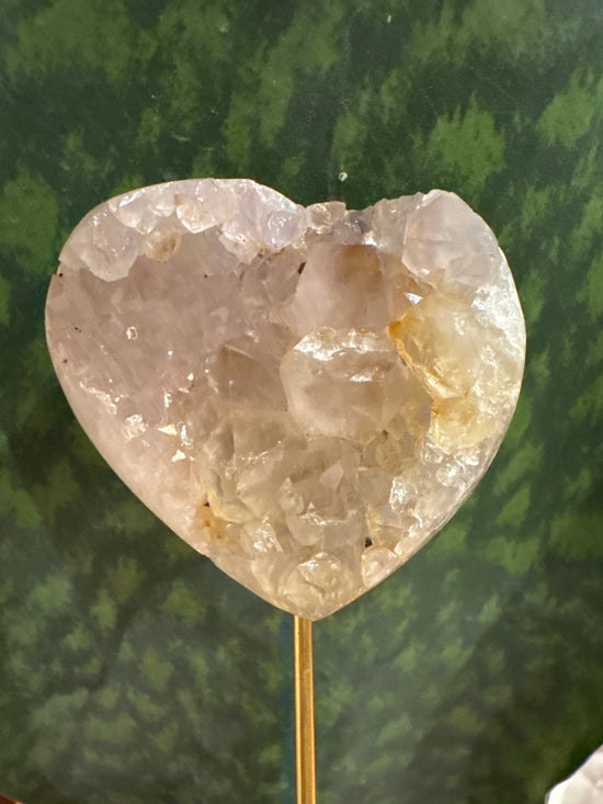 5/4 Amethyst Smokey Citrine Heart