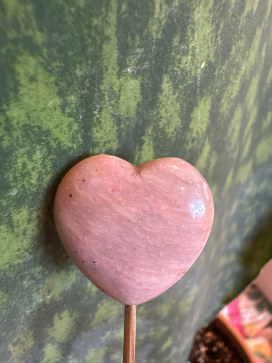 4/27 MinI rhodonite heart