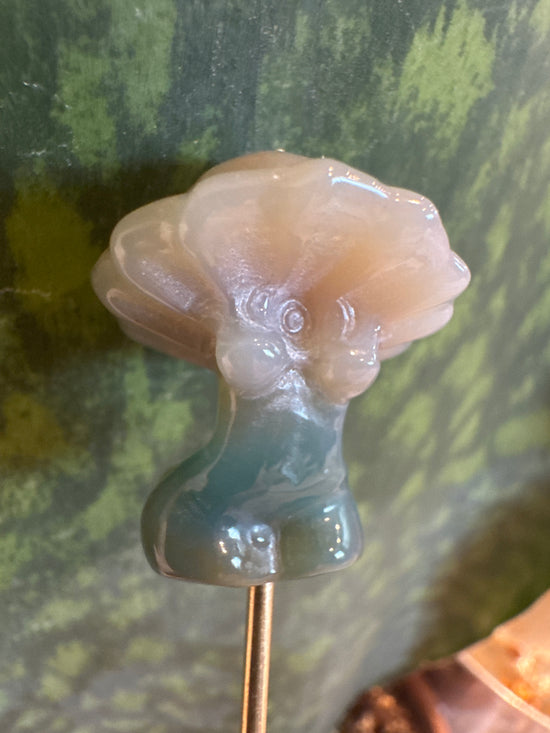 5/9 mini mushroom goddess moss agate