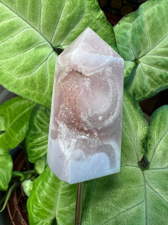 9/17 Pink Amethyst Tower Plant Crystal