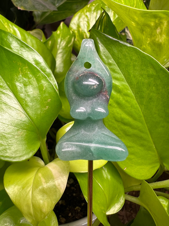 Mini Green Aventurine Yogini Plant Crystal