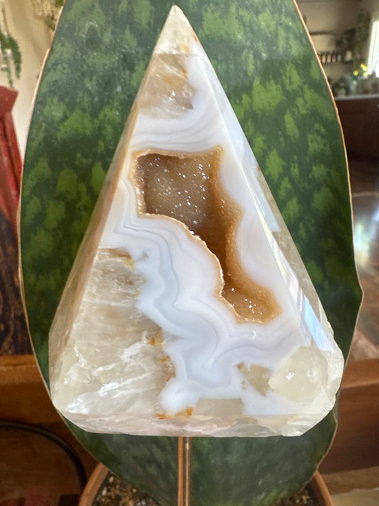 4/11 Blue Lace Citrine Pyramid