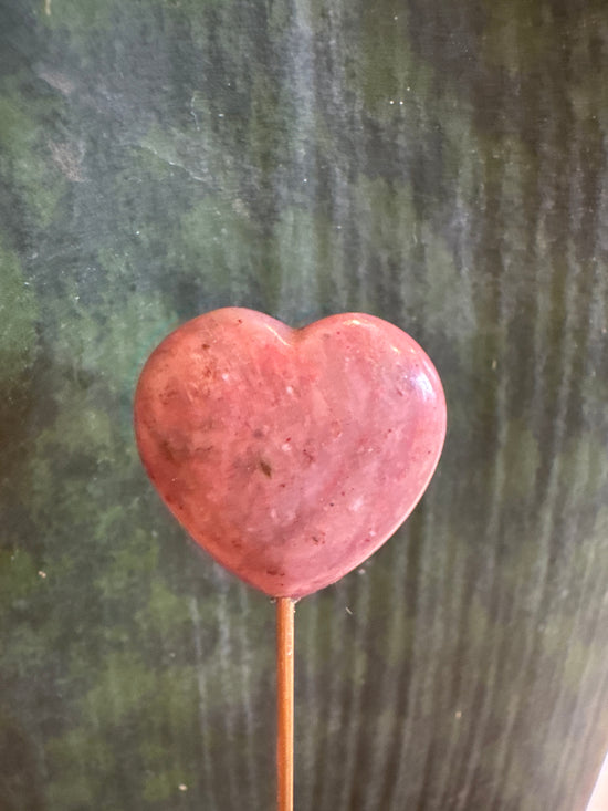 3/9 Mini Rhodonite Heart