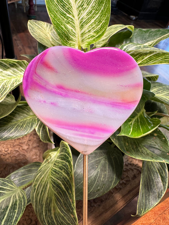 9/15 Pink Agate Heart