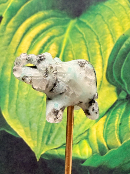 Zoey Amazonite Elephant Mini