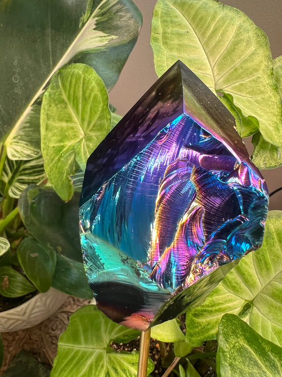 Rainbow Titanium Obsidian