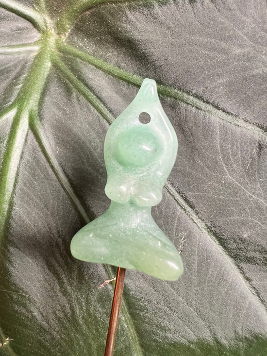 Green Aventurine Mini Yogini Plant Crystal