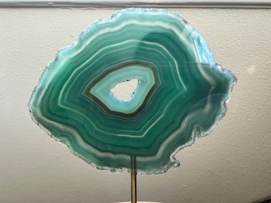 7/12 green agate Plant Crystal